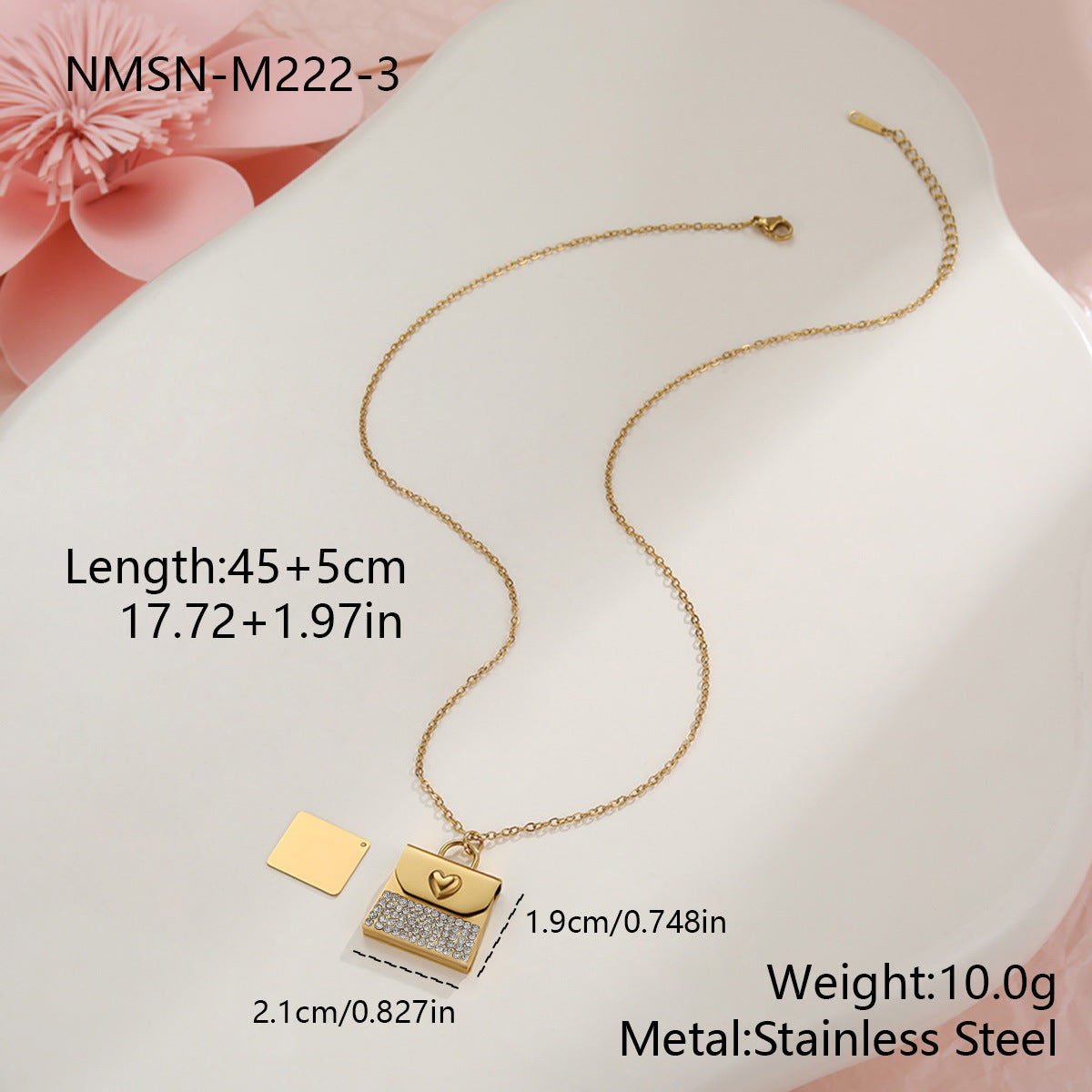 18K Gold Plated Heart Necklace