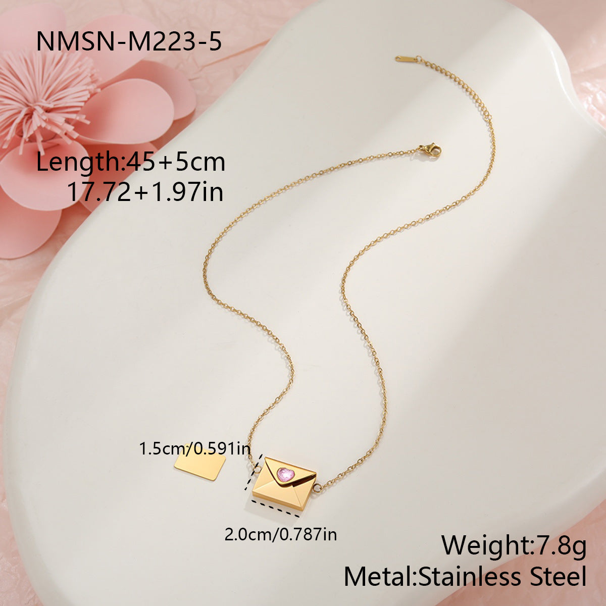 18K Gold Plated Heart Necklace
