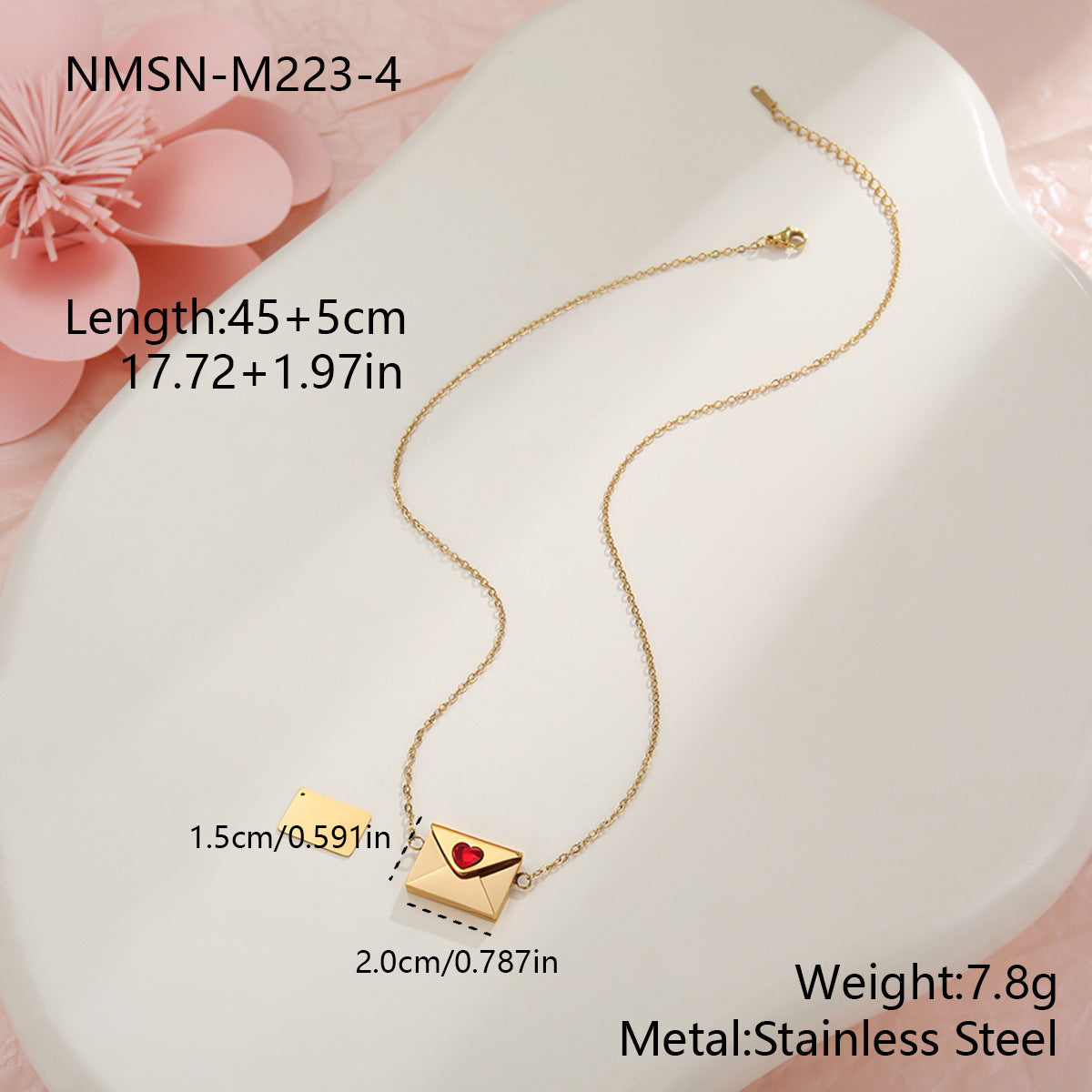 18K Gold Plated Heart Necklace