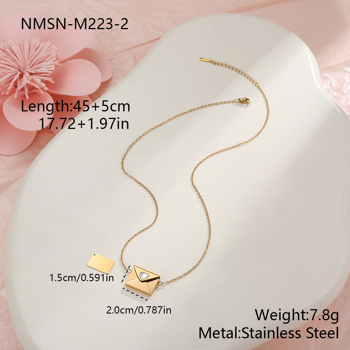 18K Gold Plated Heart Necklace