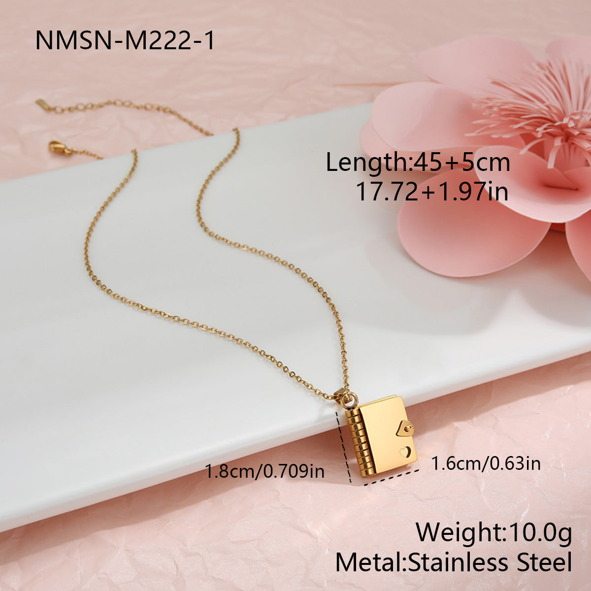 18K Gold Plated Heart Necklace