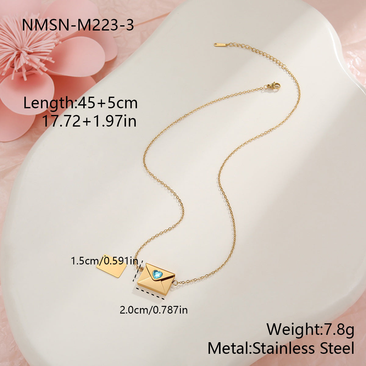 18K Gold Plated Heart Necklace
