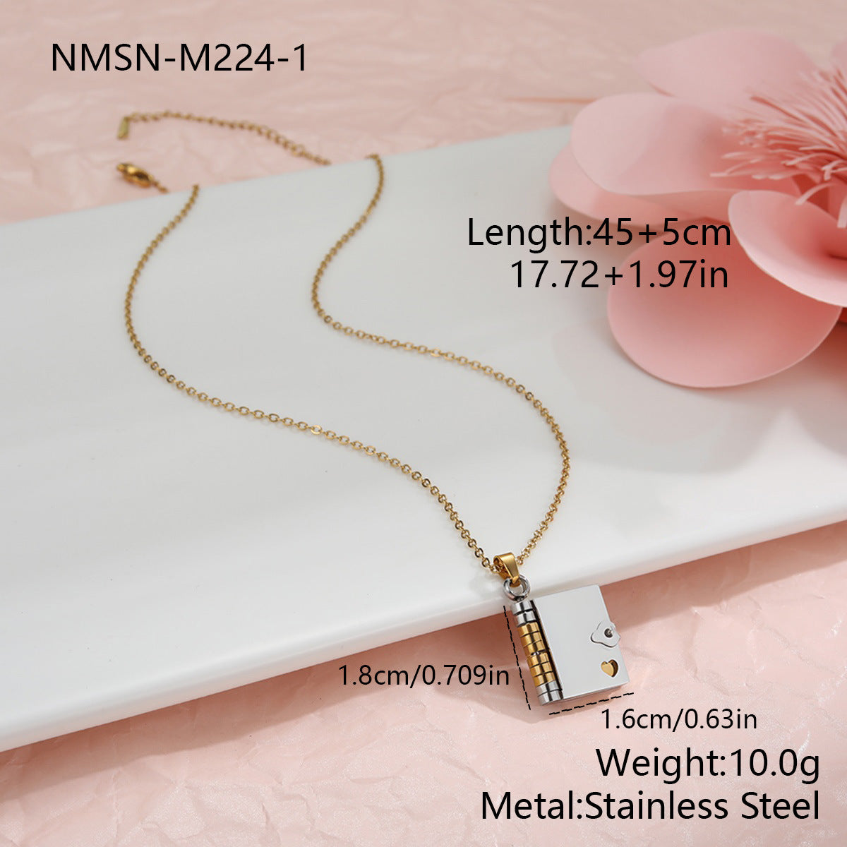 18K Gold Plated Heart Necklace